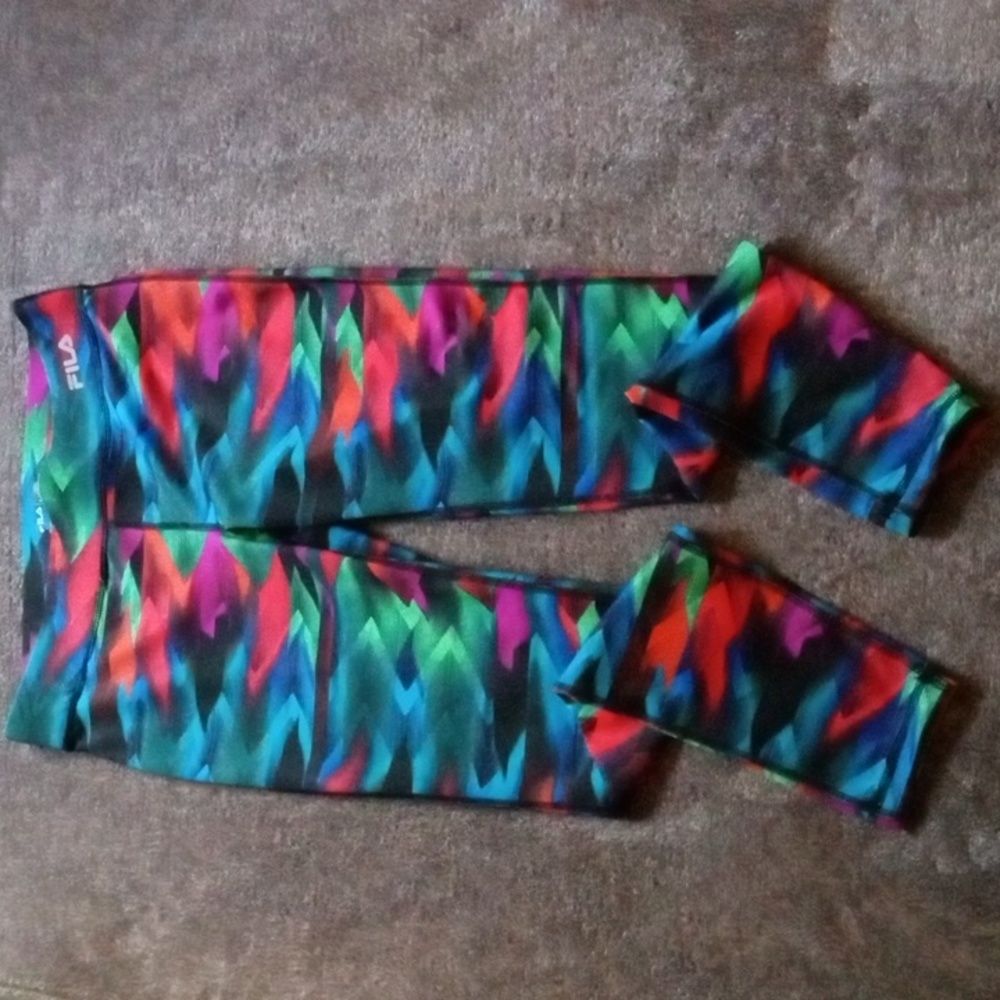 Fila neon running leggings
